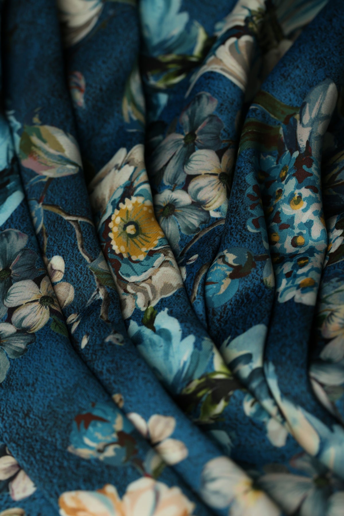 Bombshell Bette Dress in Ianthe Teal Floral Print