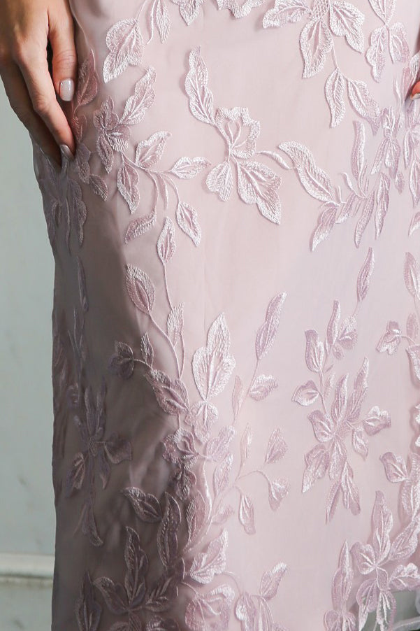 Brooke Stretch Jersey Occasion Wear Dress in Blush