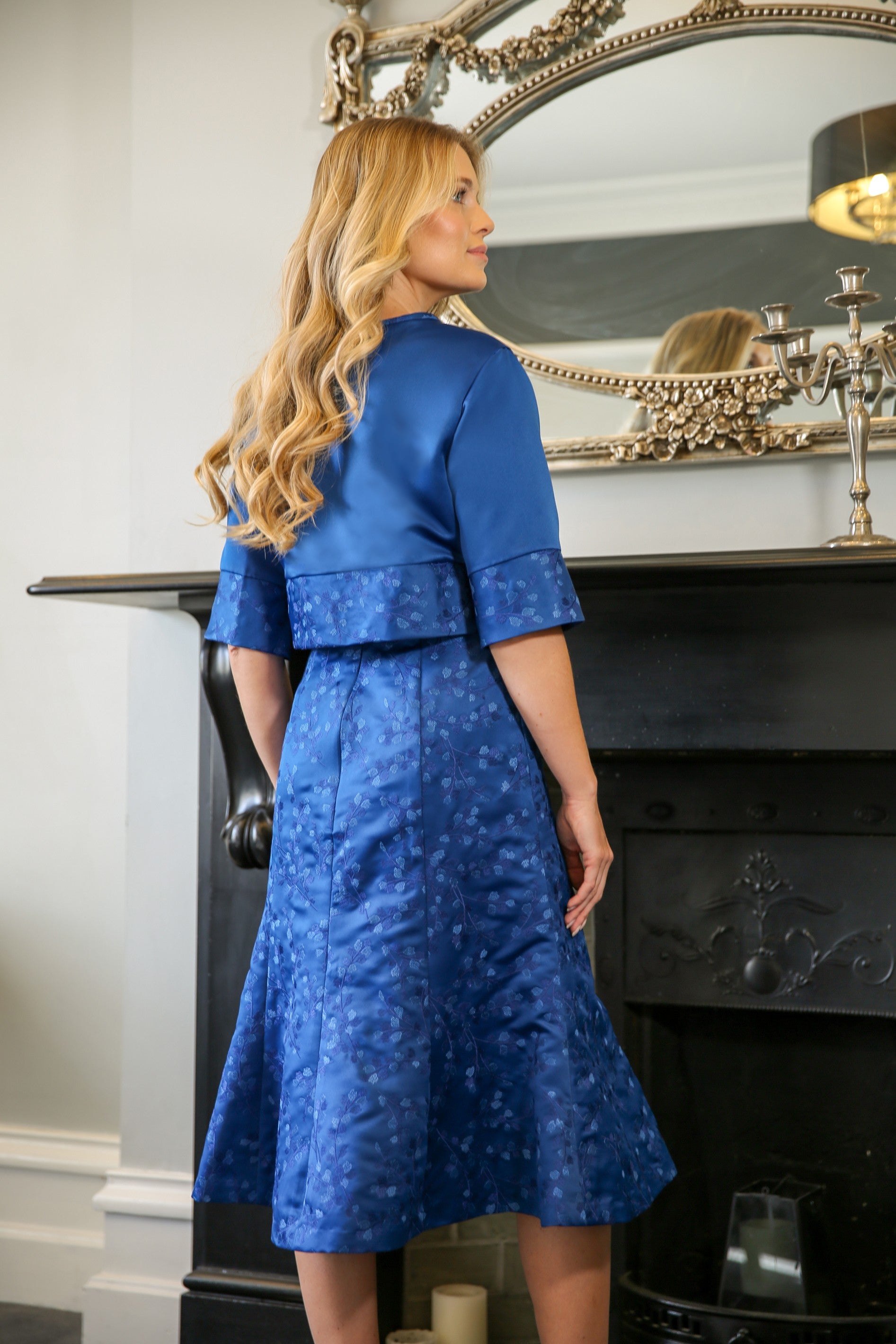 Chanel Special Occasion Dress and Jacket in Oxford Blue