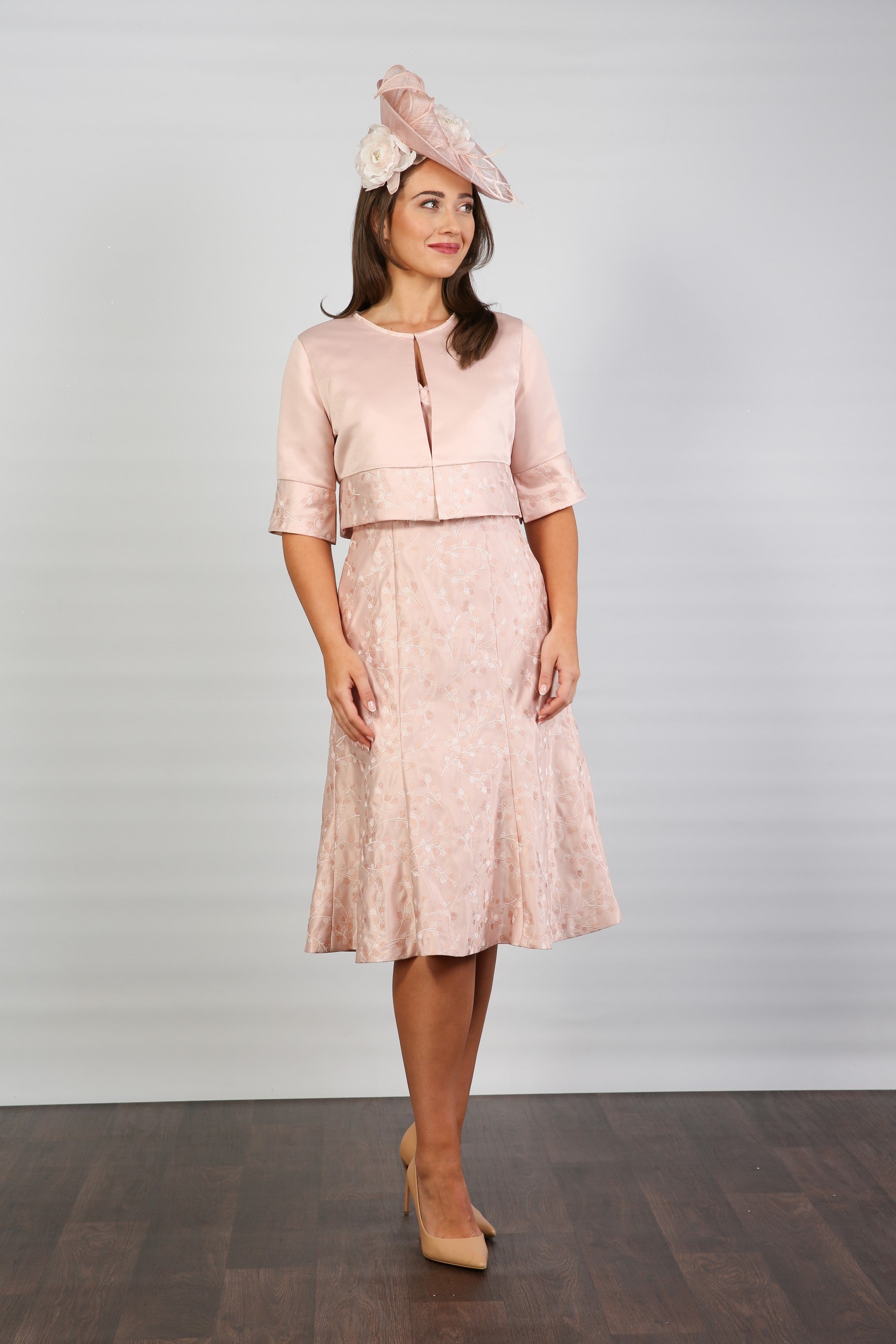 Chanel Special Occasion Dress and Jacket in Seashell