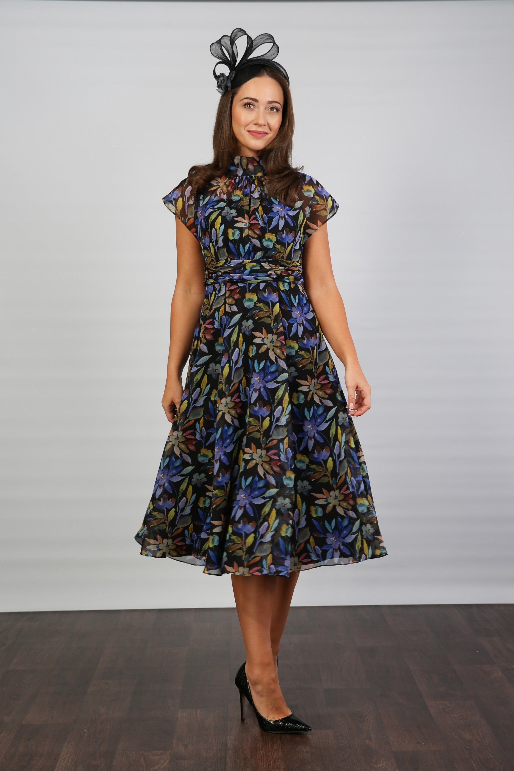 Feena Printed Chiffon Dress