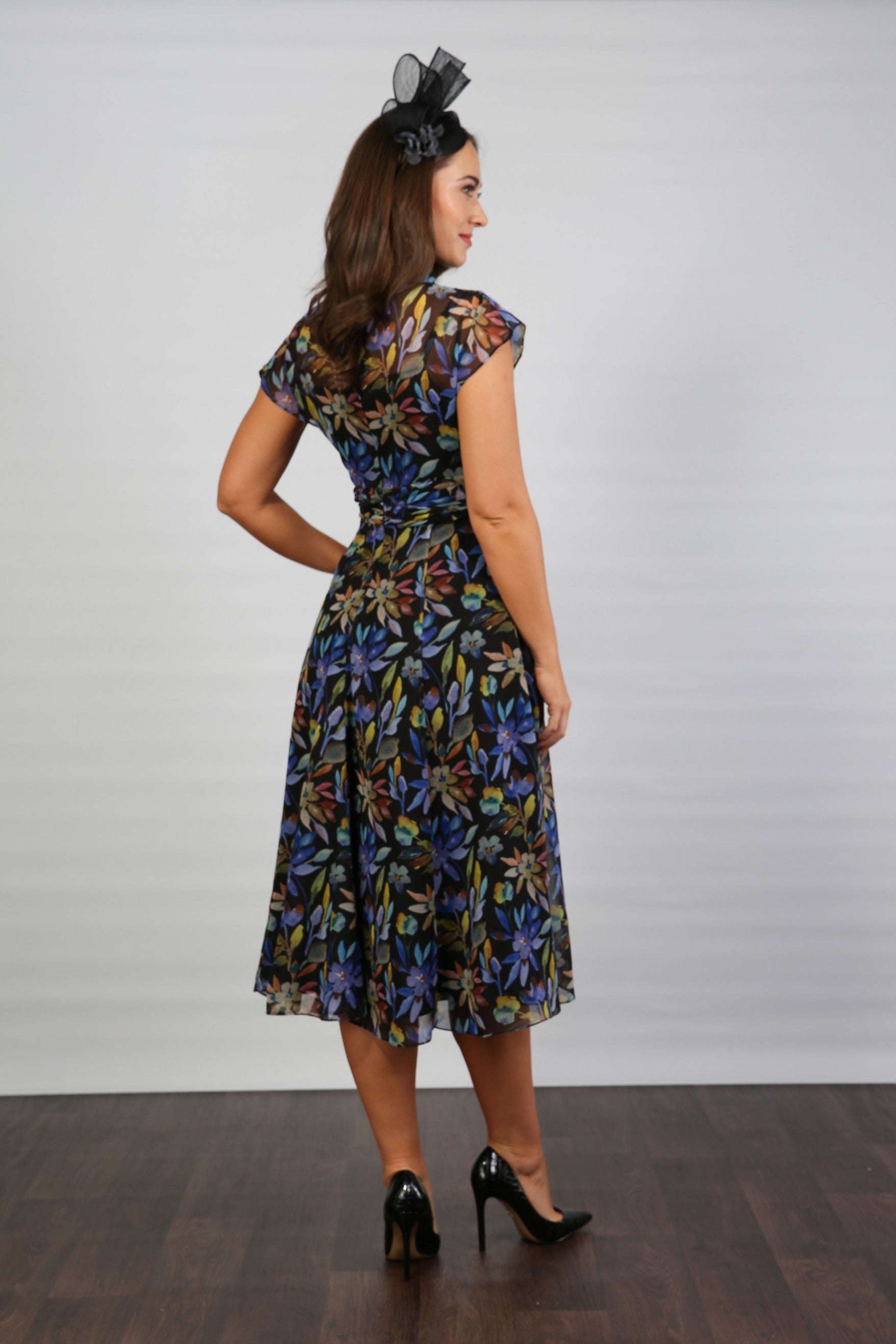 Feena Printed Chiffon Dress