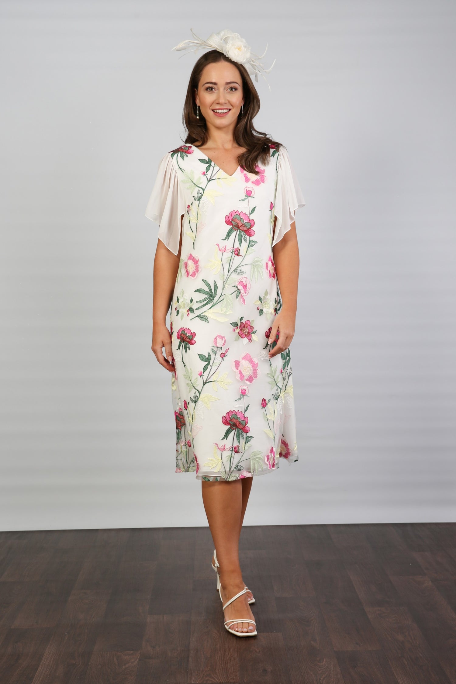 Fliss Embroidered Jersey Dress