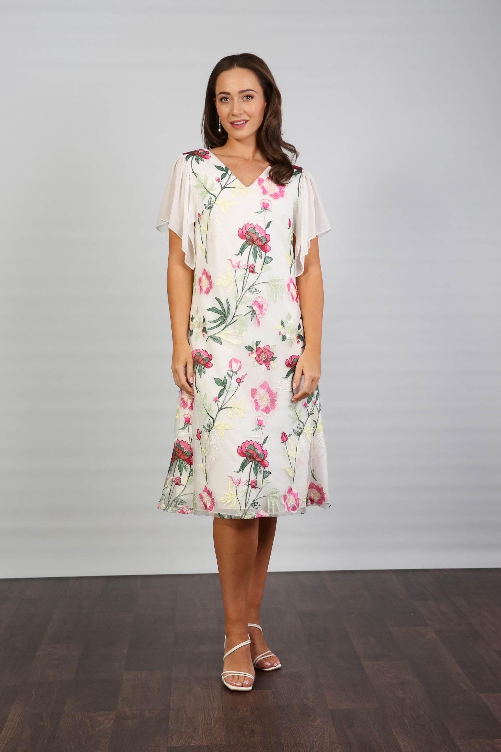 Fliss Embroidered Jersey Dress