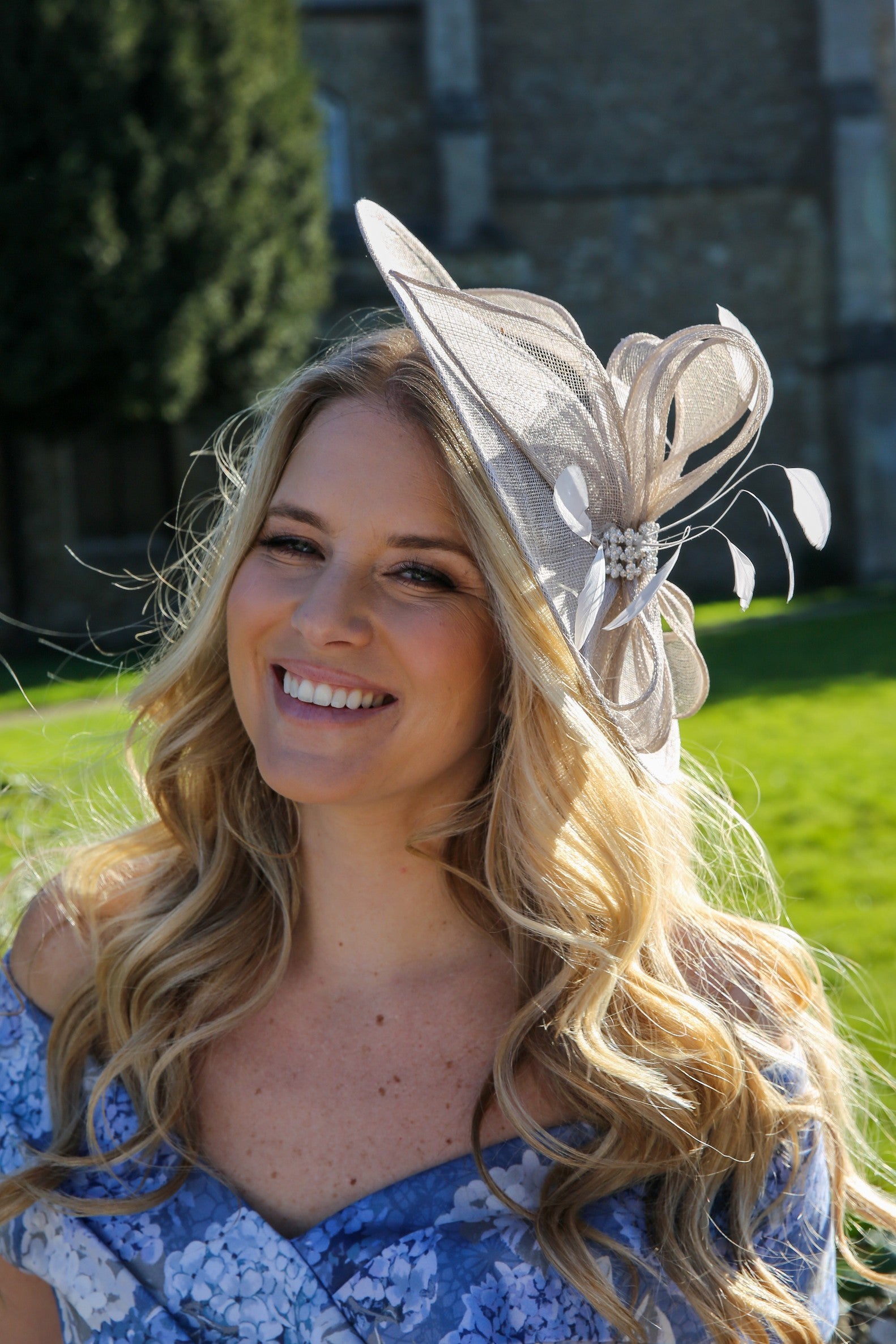 Aurora Fascinator in Silver