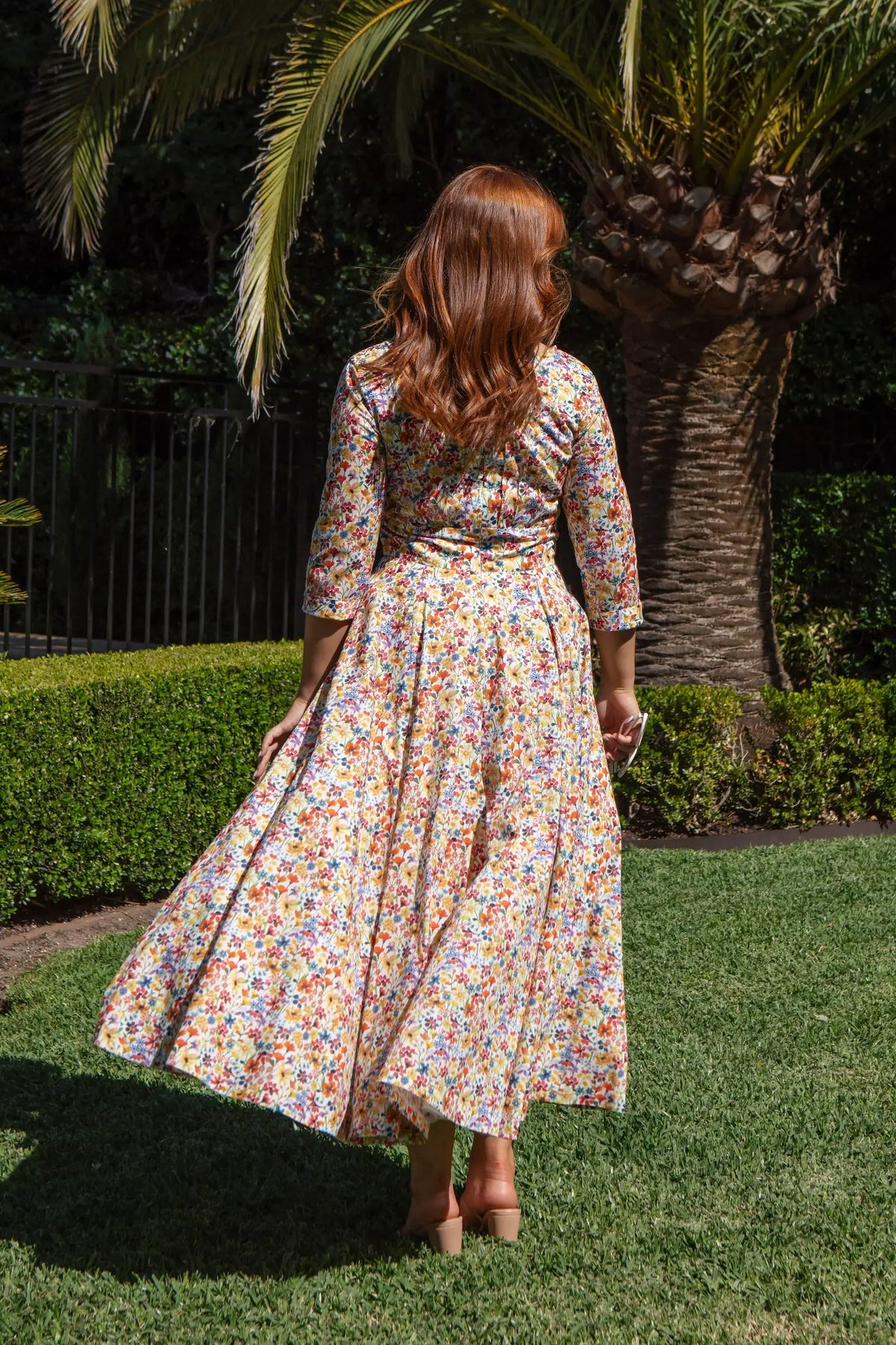 Bombshell Emma Dress Made with Liberty Tana Lawn™ Cotton in Dreams of Summer