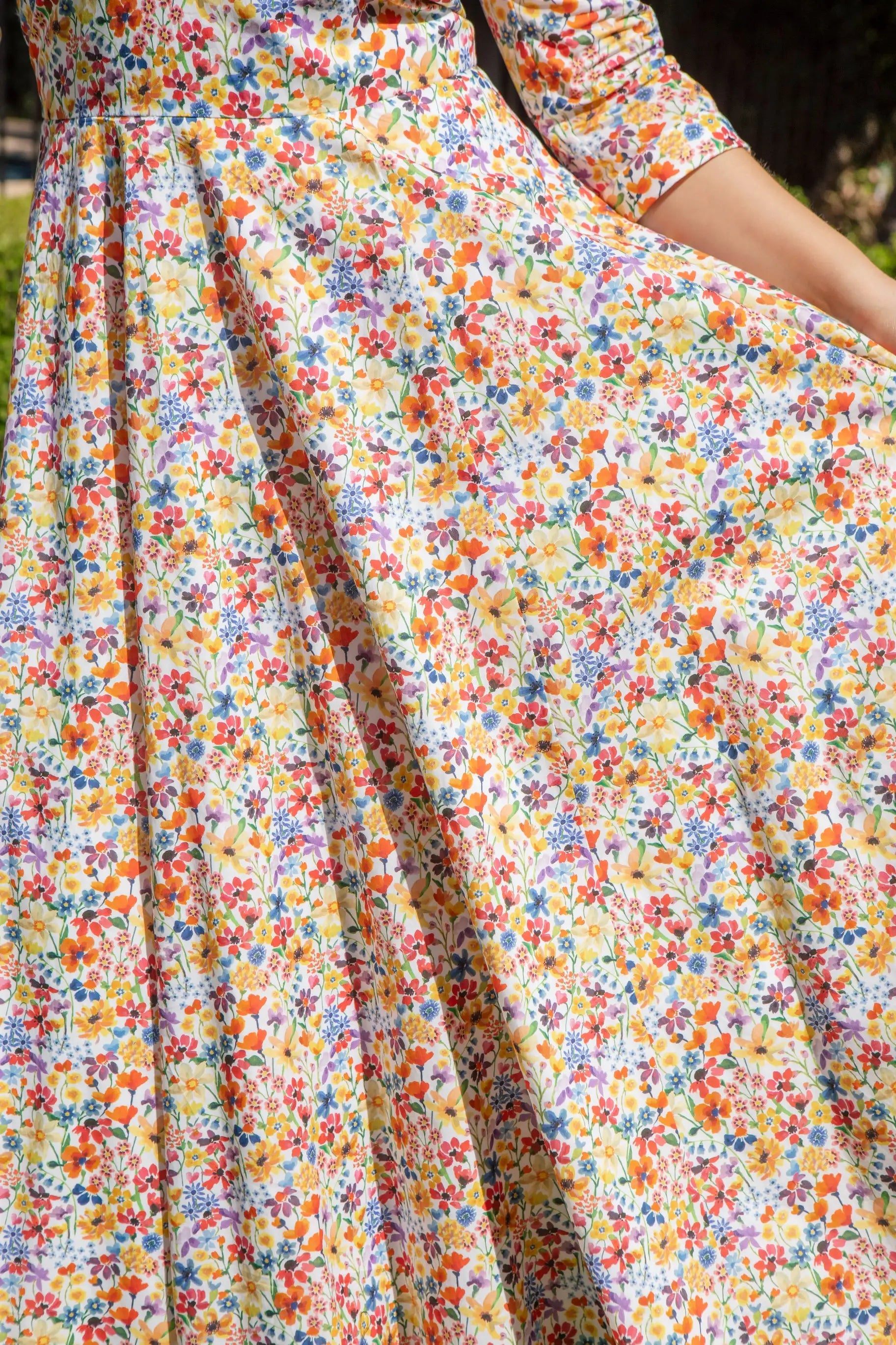 Bombshell Emma Dress Made with Liberty Tana Lawn™ Cotton in Dreams of Summer