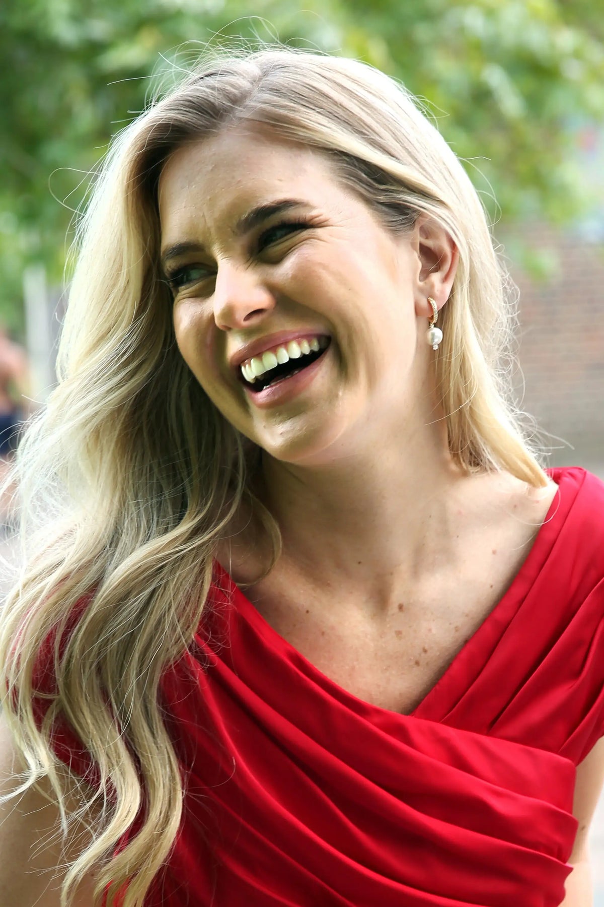 A close-up image of a woman&