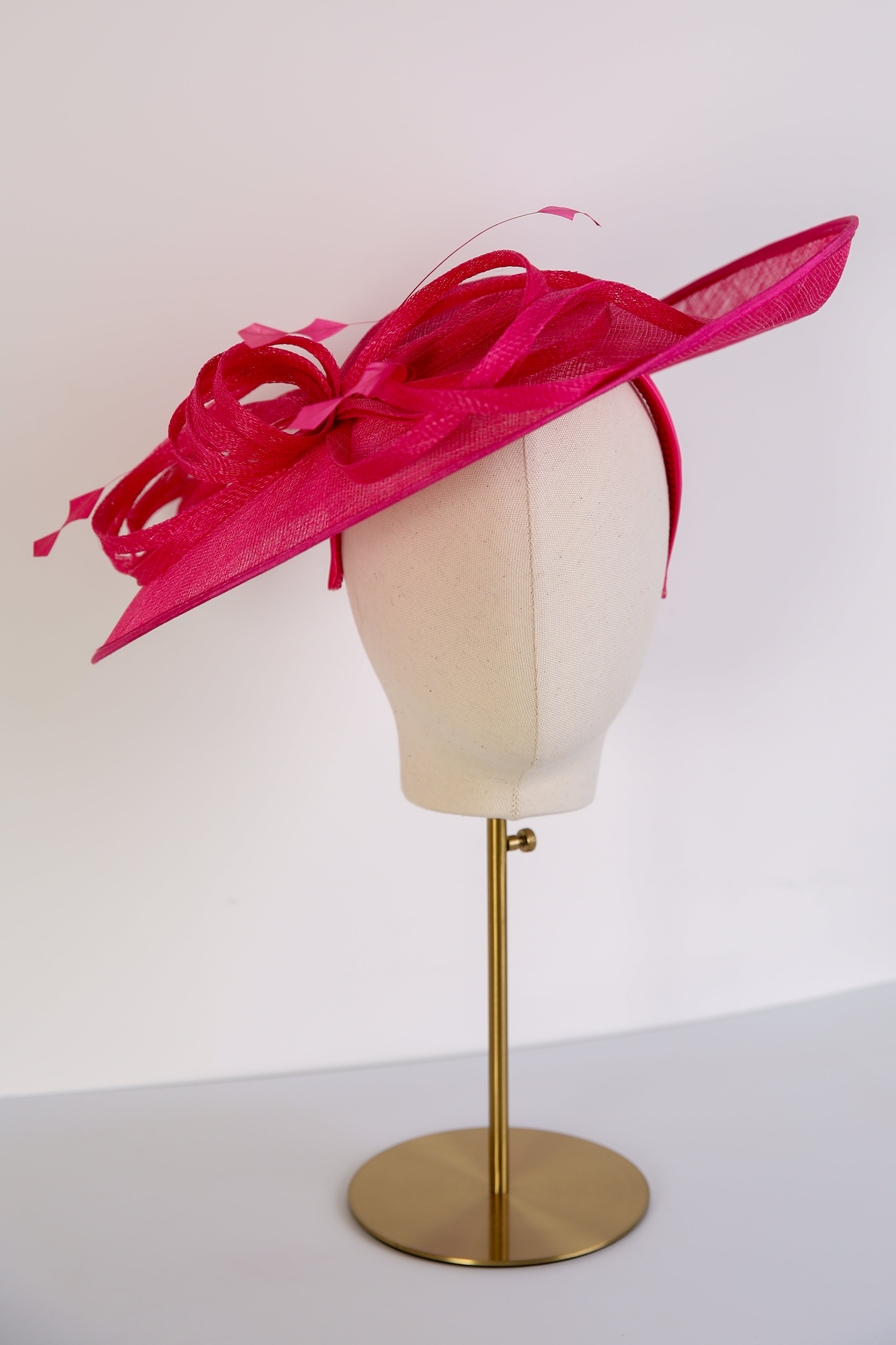 Ispirato Large Fascinator in Faze Wineberry