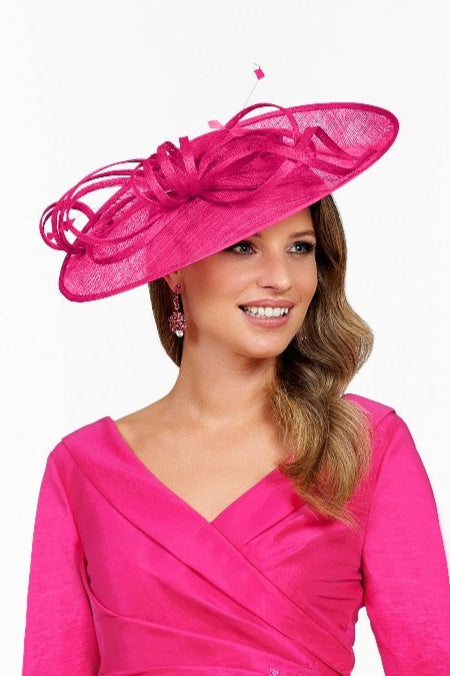 Ispirato Large Fascinator in Faze Wineberry