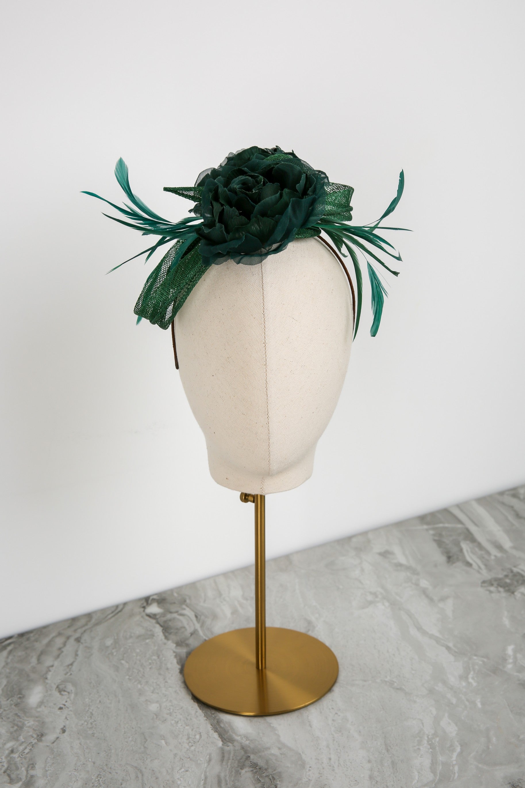 Rosalia Fascinator in Juniper