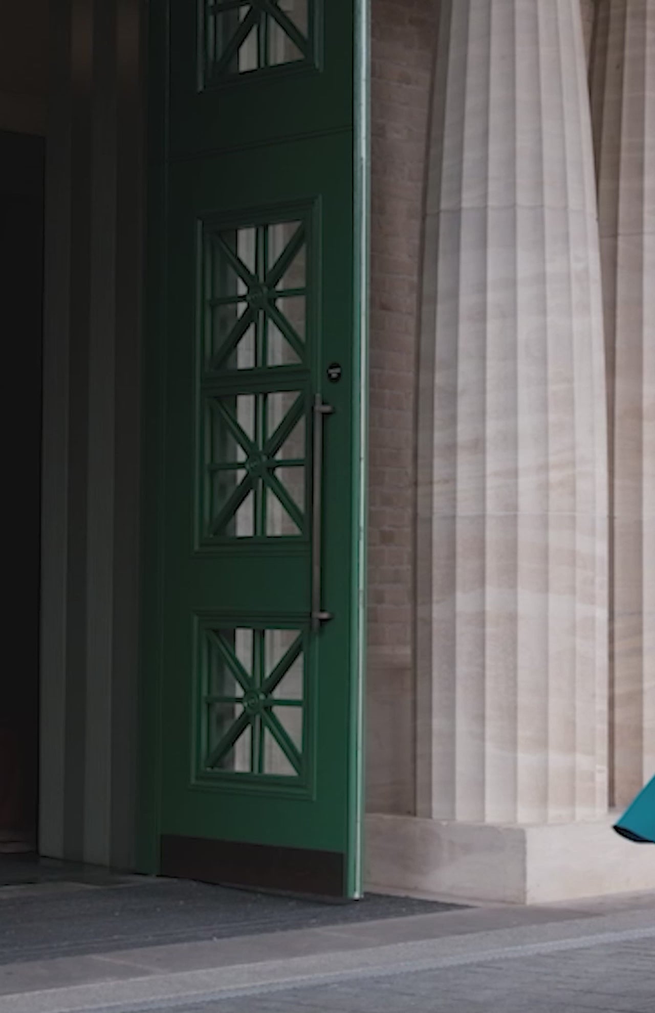 Milla Edge of the Shoulder Jersey Dress in Teal