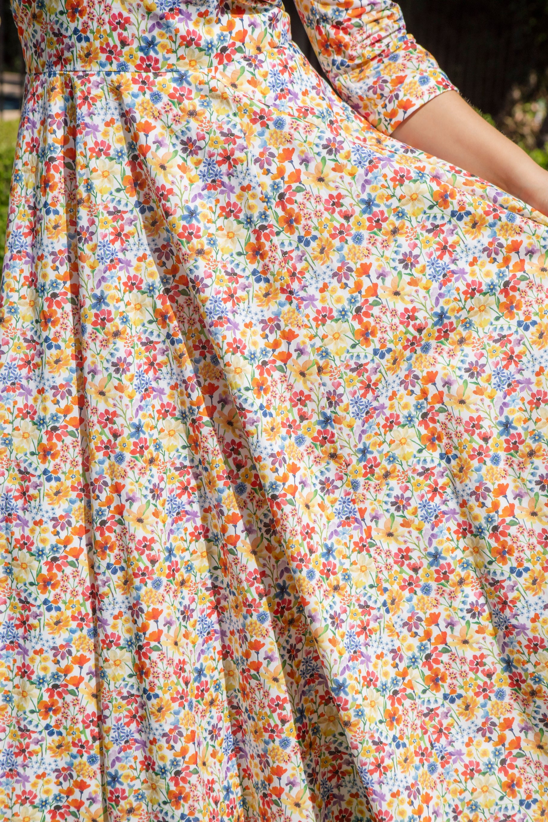 Bombshell Emma Dress Made with Liberty Tana Lawn™ Cotton in Dreams of Summer