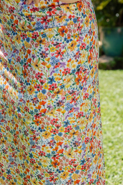 Bombshell Martha Dress Made with Liberty Tana Lawn™ Cotton in Dreams of Summer