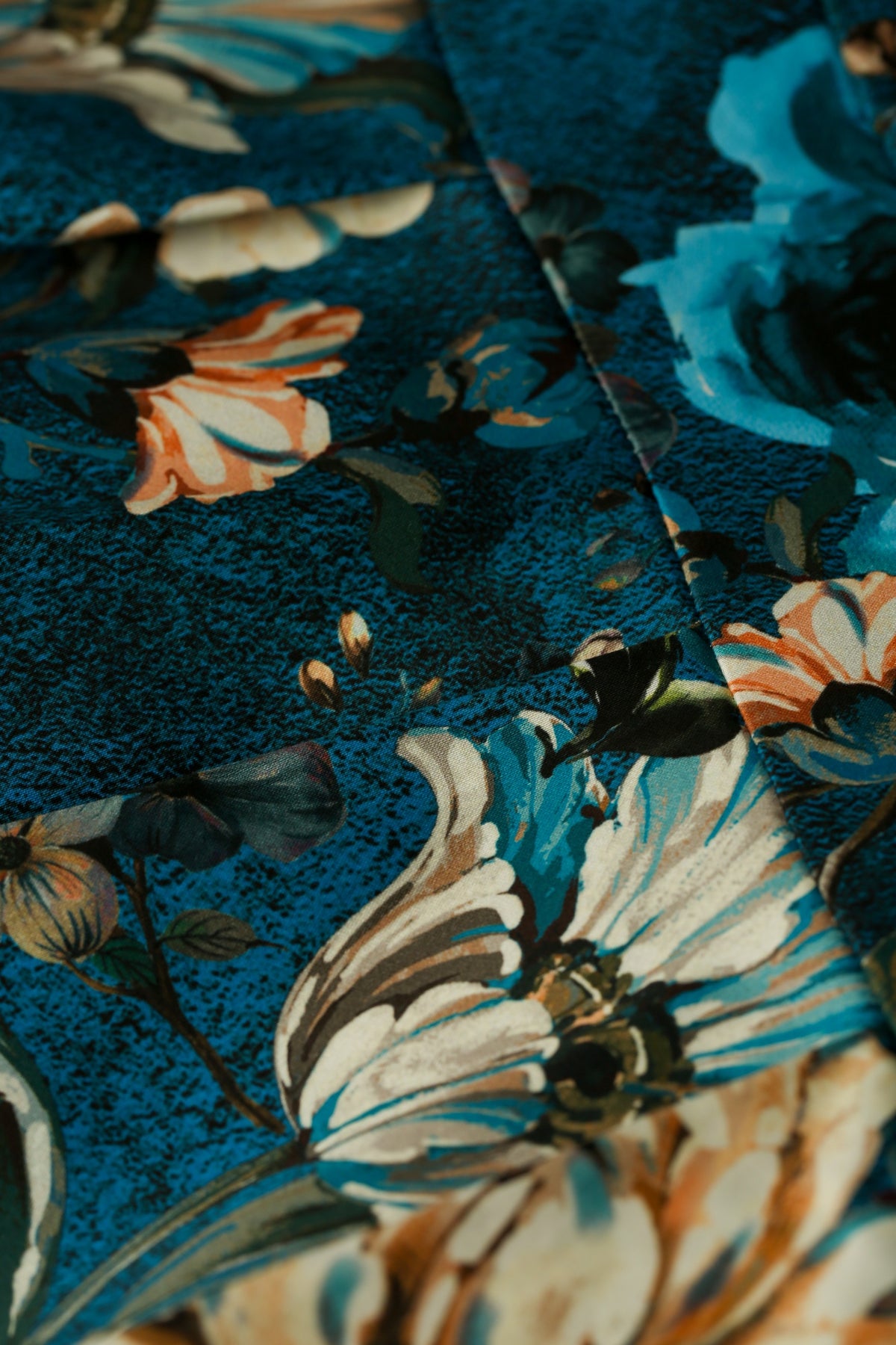 Bombshell Wright Dress in Ianthe Teal Floral Print