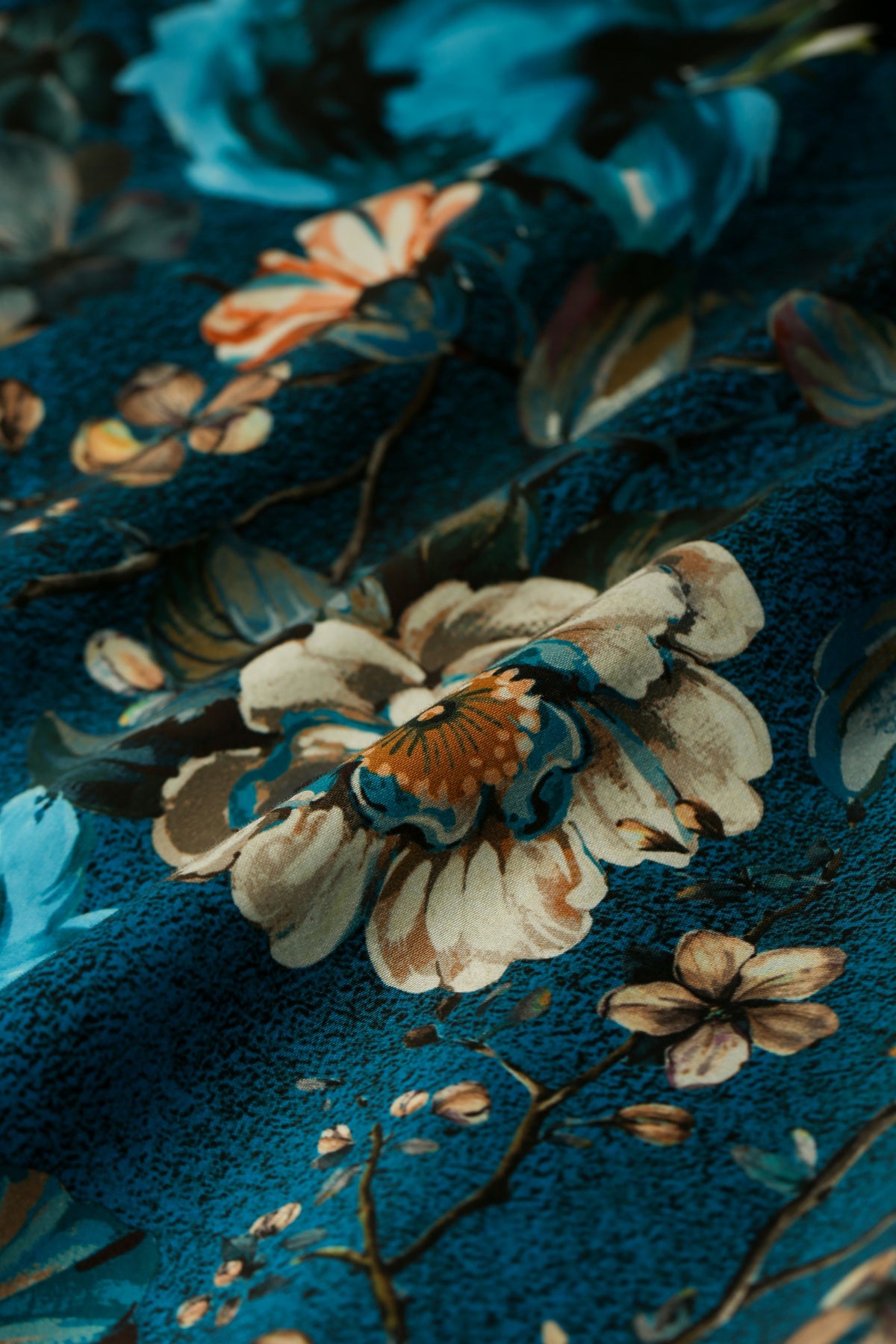 Bombshell Anderson Dress in Ianthe Teal Floral Print