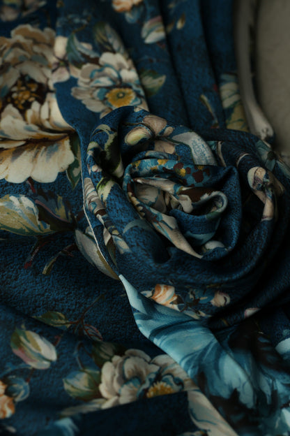 Bombshell Bette Dress in Ianthe Teal Floral Print