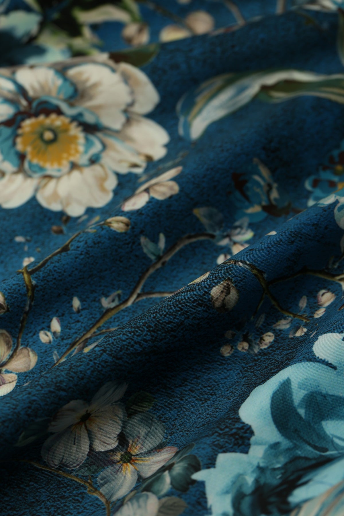 Bombshell Lauren Dress in Ianthe Blue Floral Print