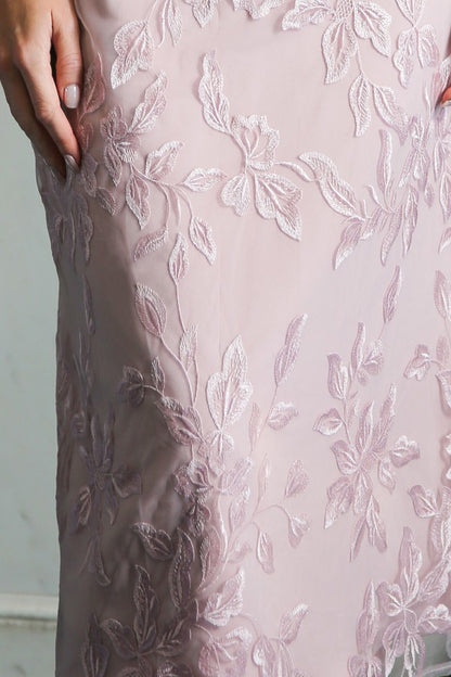 Brooke Stretch Jersey Occasion Wear Dress in Blush