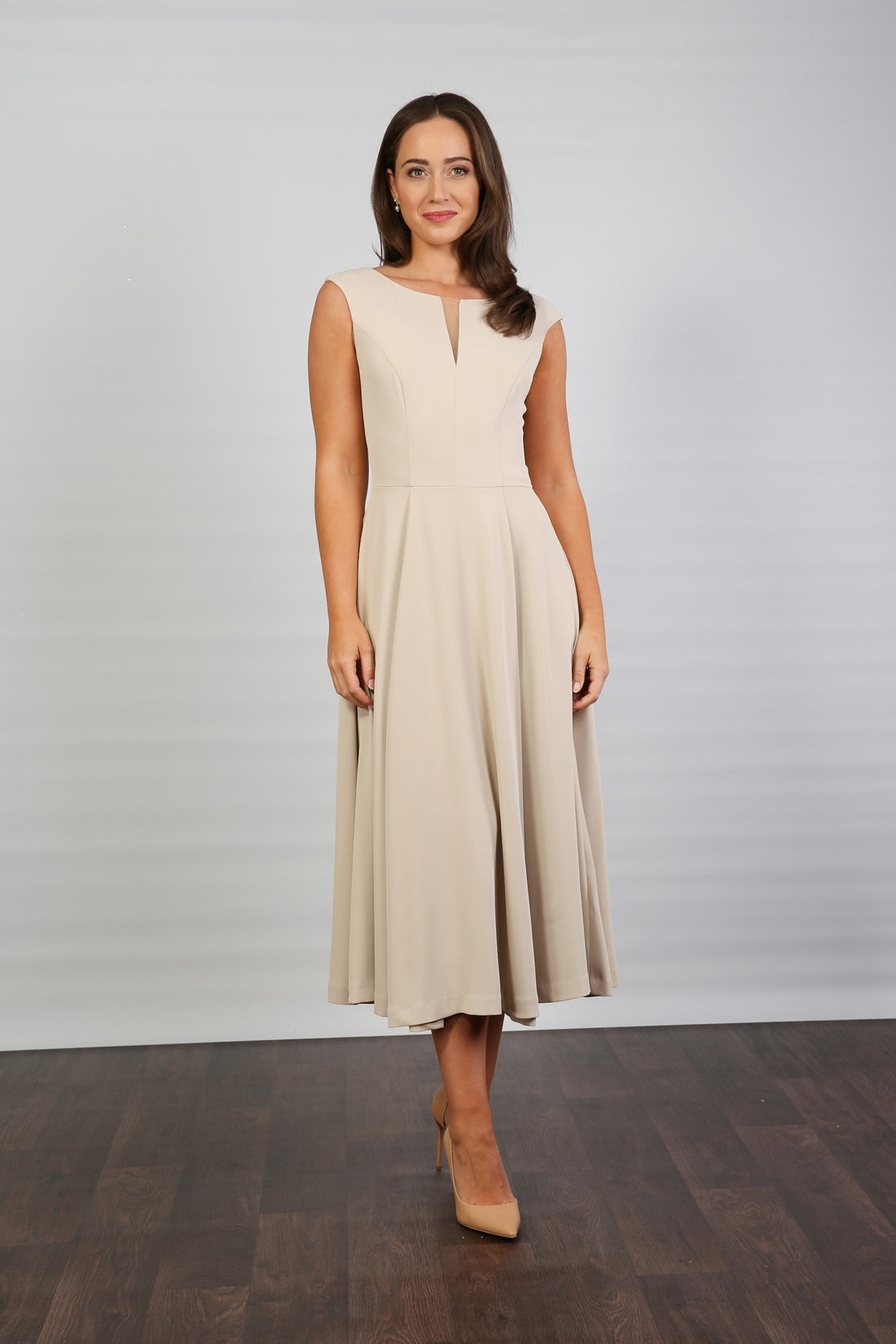 Sarah Midi Length Sleeveless Special Occasion Dress