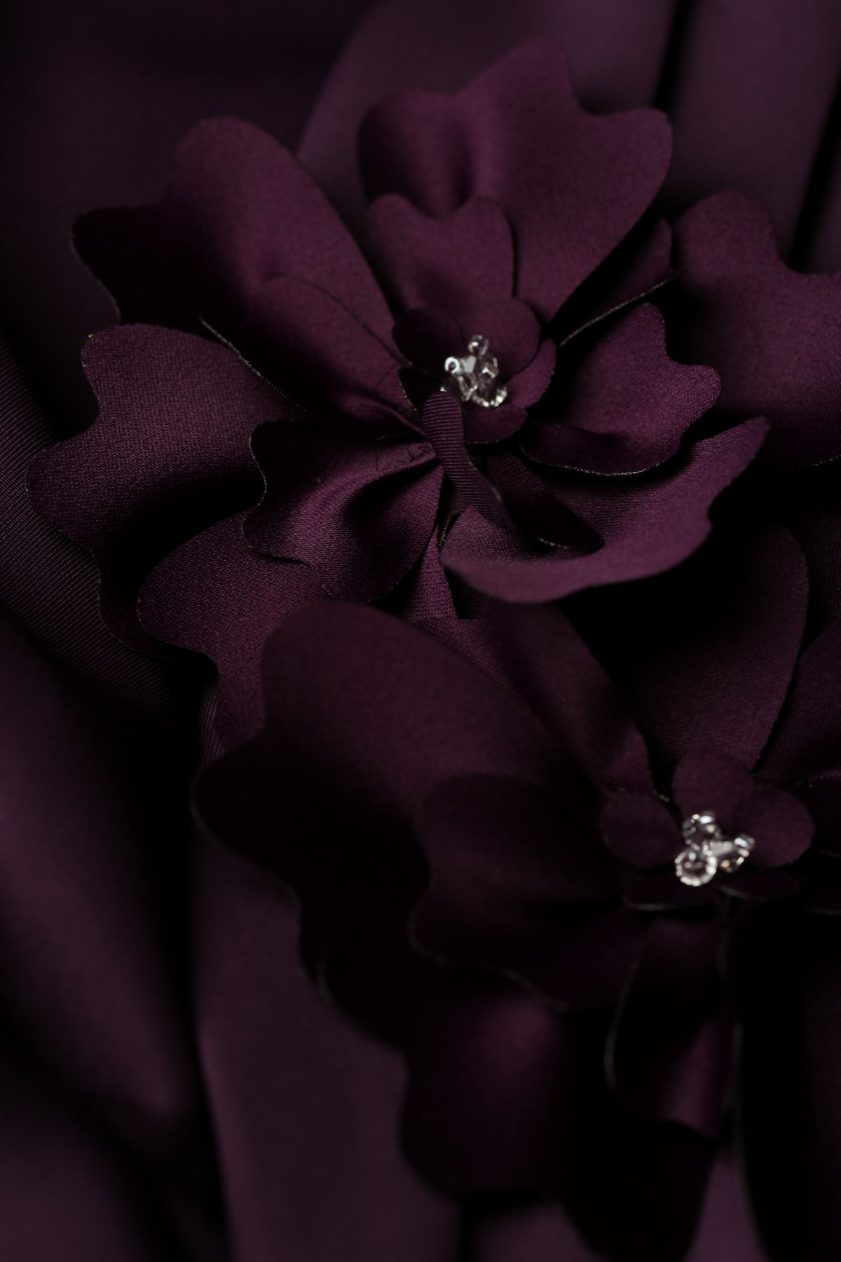 Doran Winter weight Jersey Dress with Sleeves in Blackberry