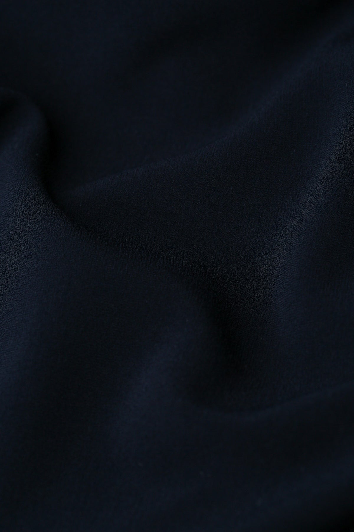 Clara Floaty Crepe Dress with Short Sleeves in Dark Navy
