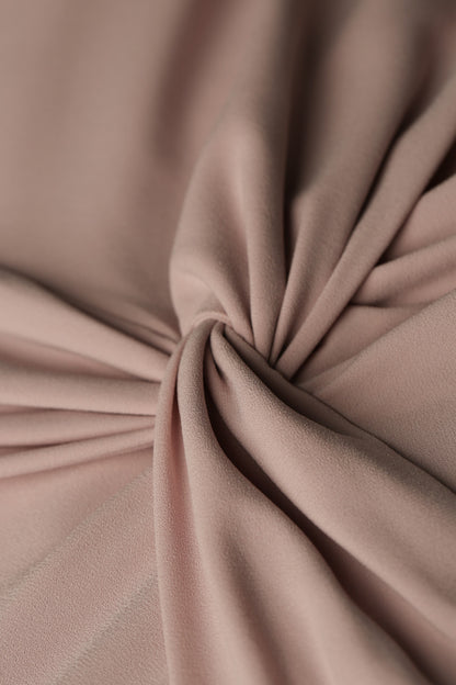Eve Elegant Crepe Dress in Blush