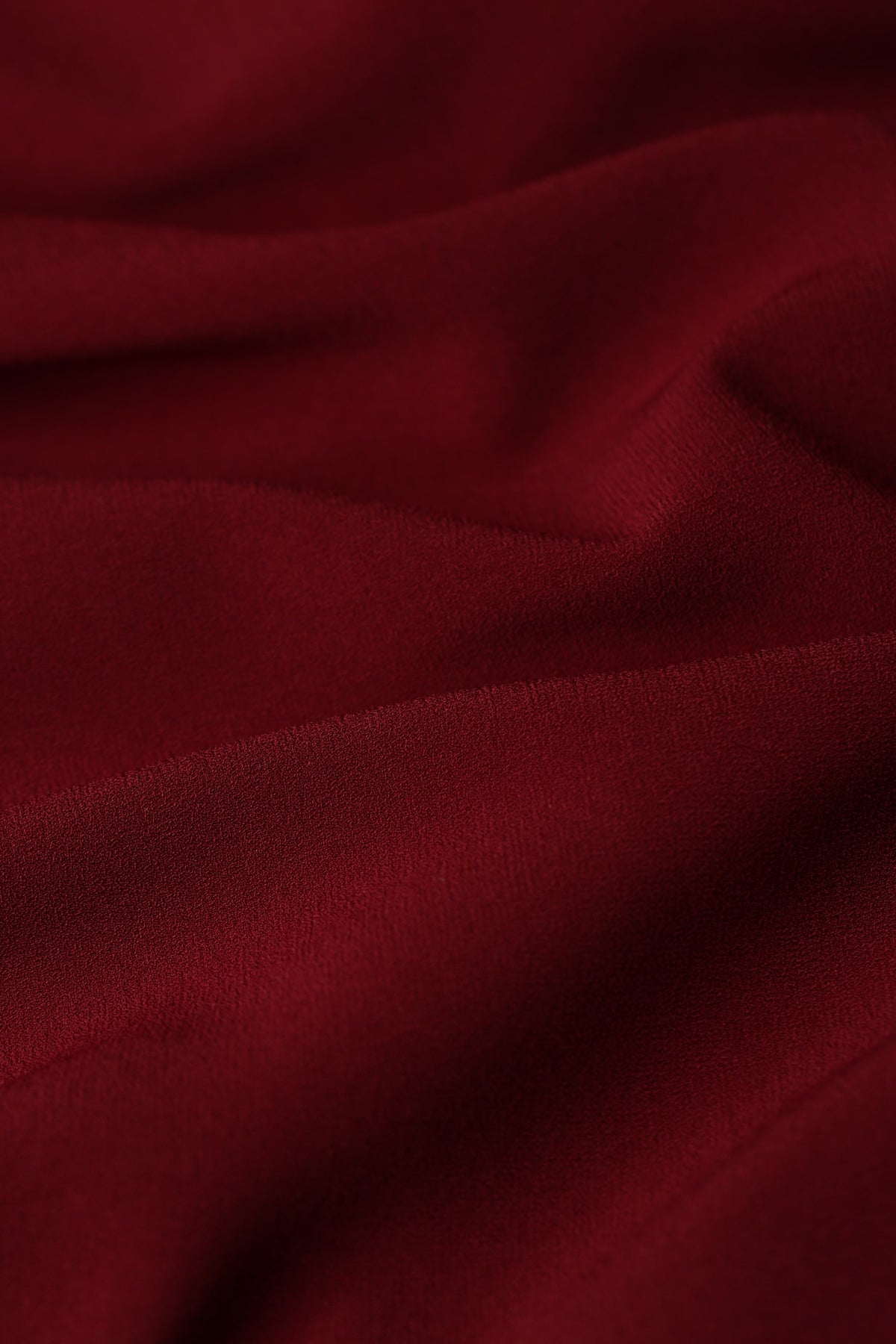 Eve Elegant Crepe Dress in Ruby