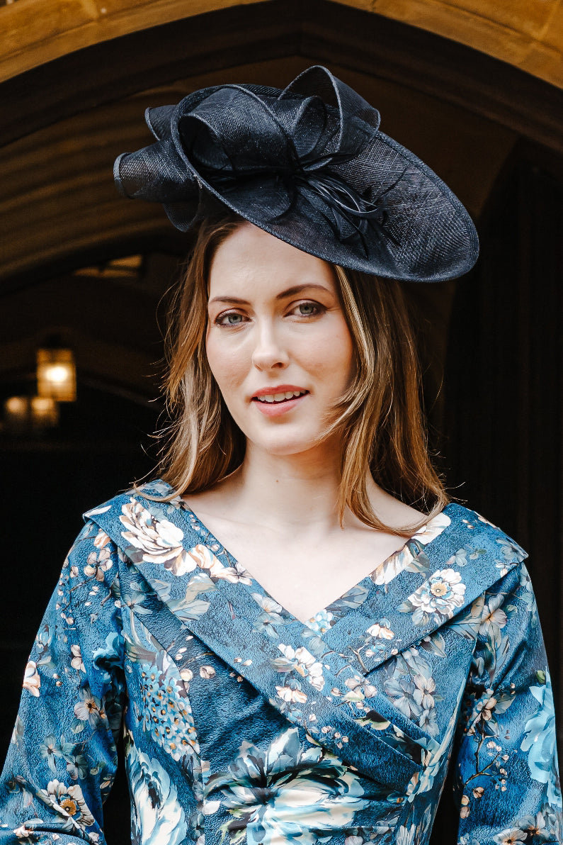 Iolanthe Fascinator in Jet Black