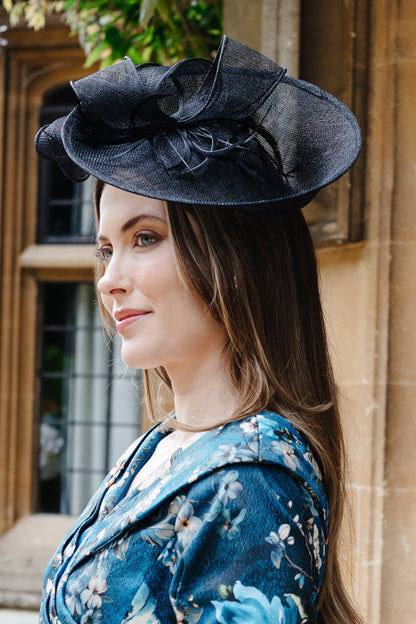Iolanthe Fascinator in Jet Black