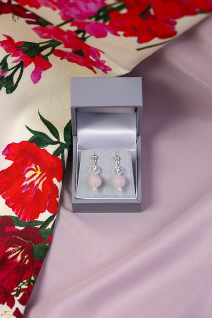 Rose Quartz Drop Earrings