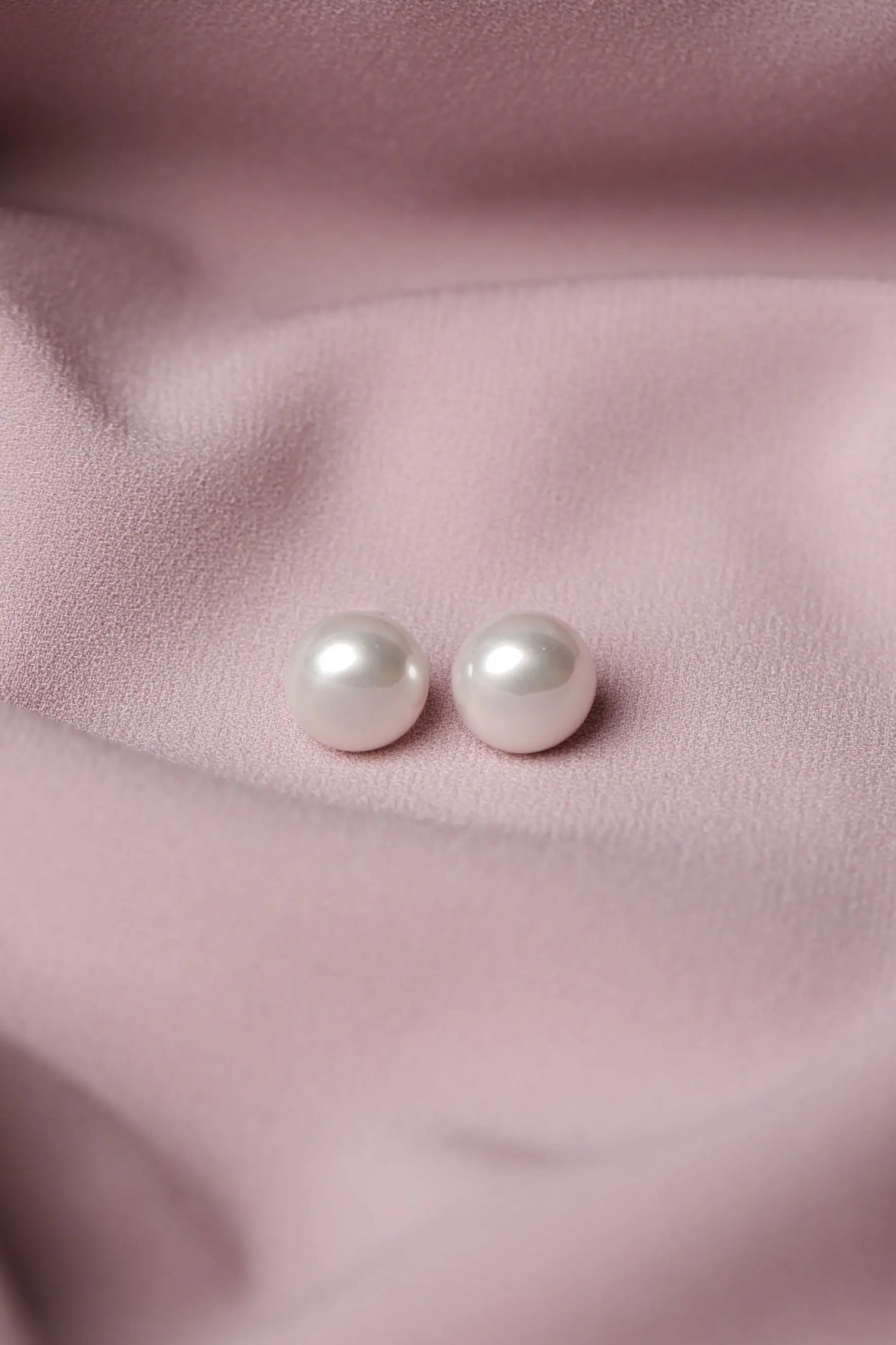 12mm Simulated Pearl Bouton Earrings