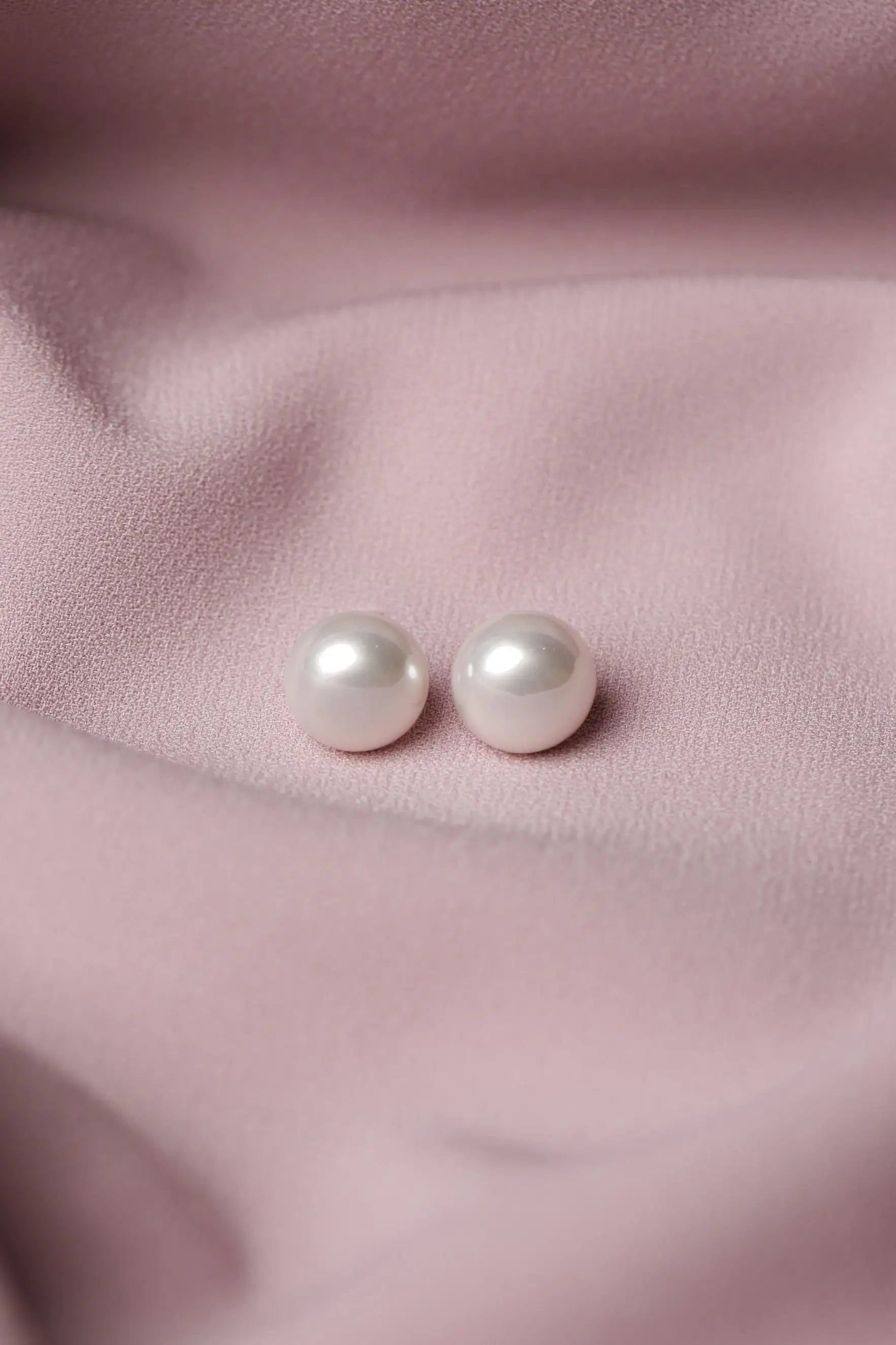12mm Simulated Pearl Bouton Earrings