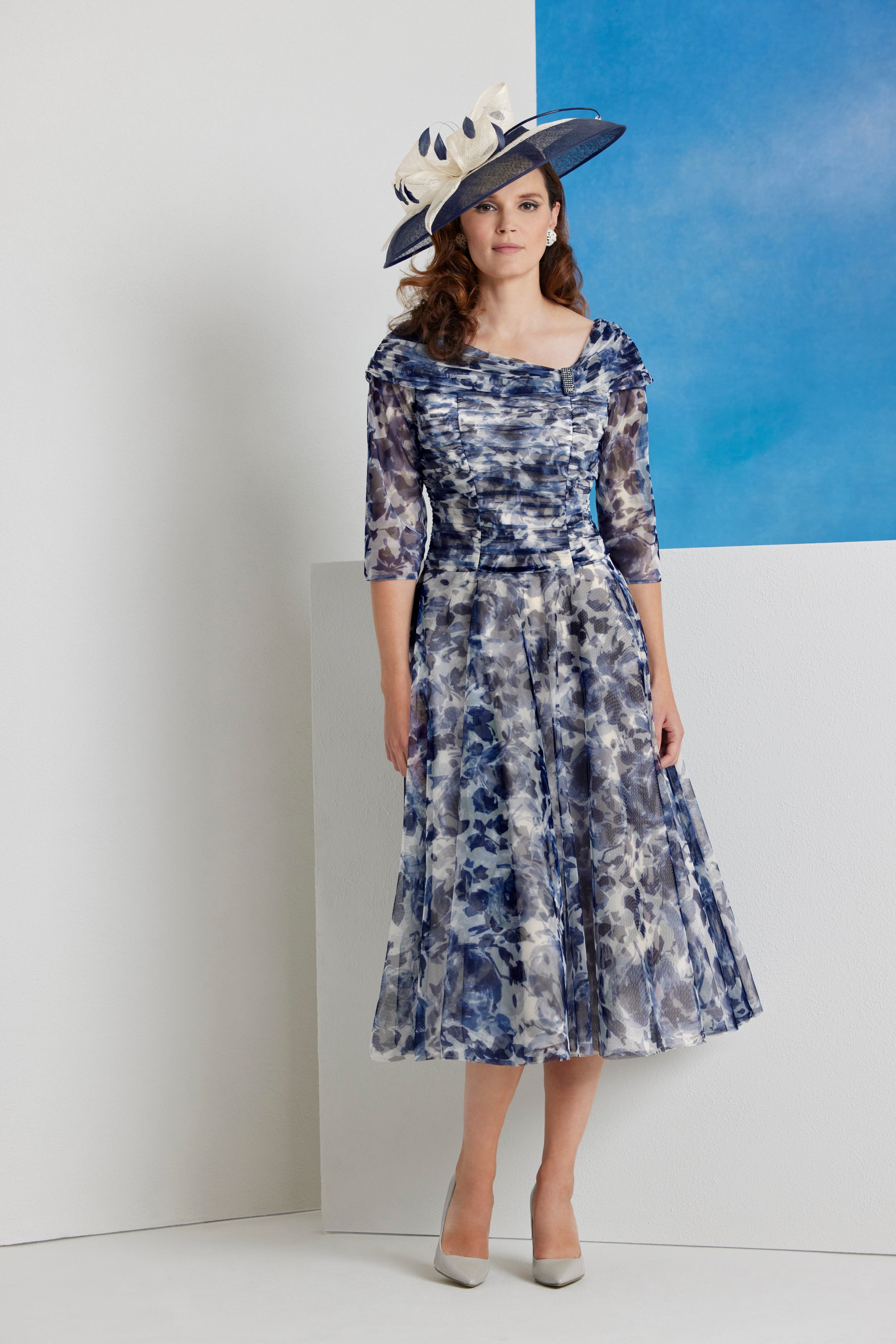 Condici Stretch Occasion Dress in Rosa Print