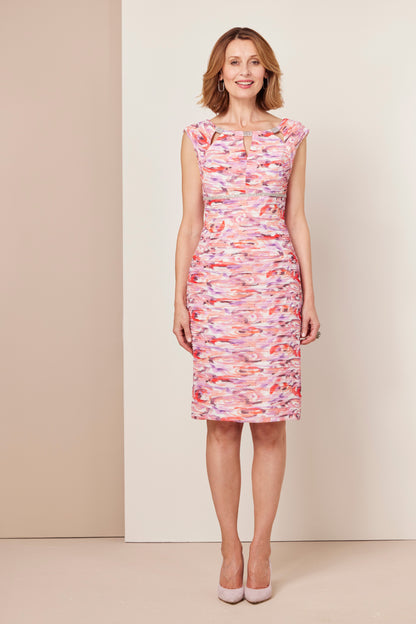Condici Crystal Pleated Special Occasion Dress and Jacket in Amore Romantica
