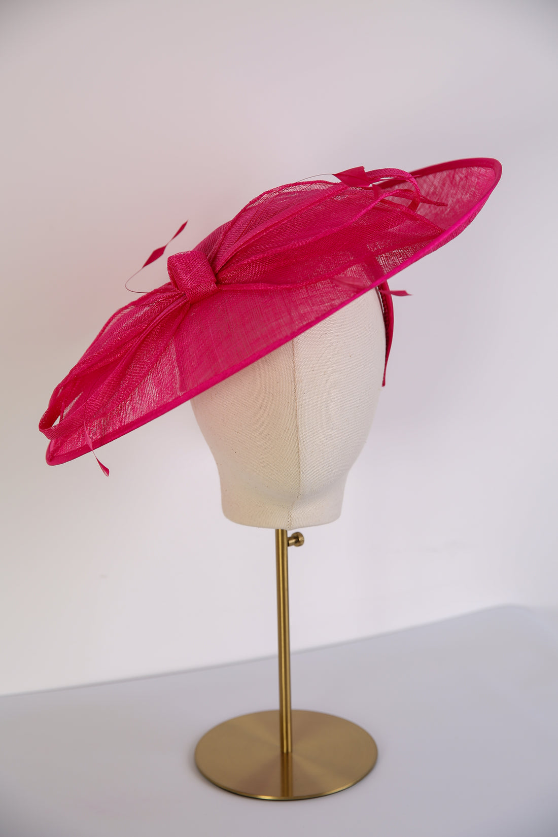 Condici Teardrop Fascinator in Azalea