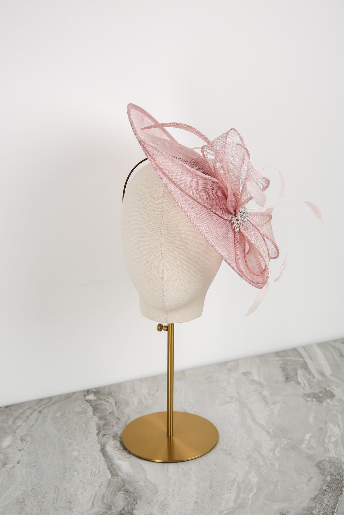 Aurora Fascinator in Blush