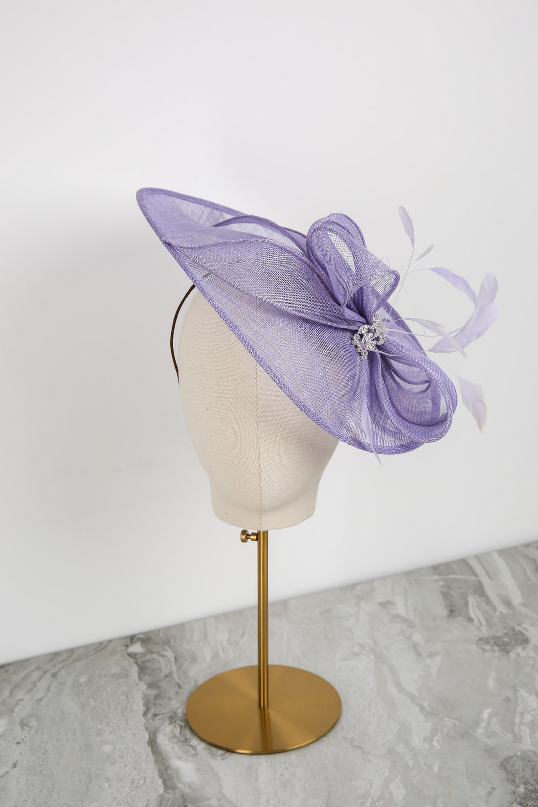 Aurora Fascinator in Hyacinth