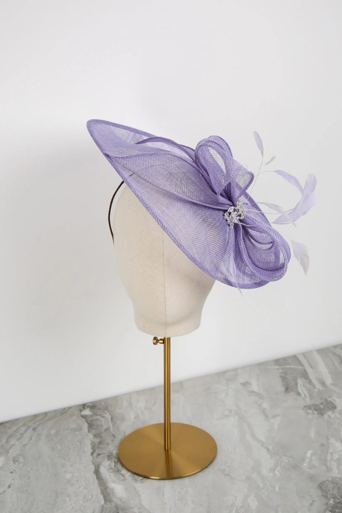 Aurora Fascinator in Hyacinth