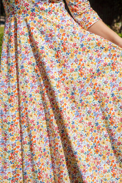 Bombshell Emma Dress Made with Liberty Tana Lawn™ Cotton in Dreams of Summer