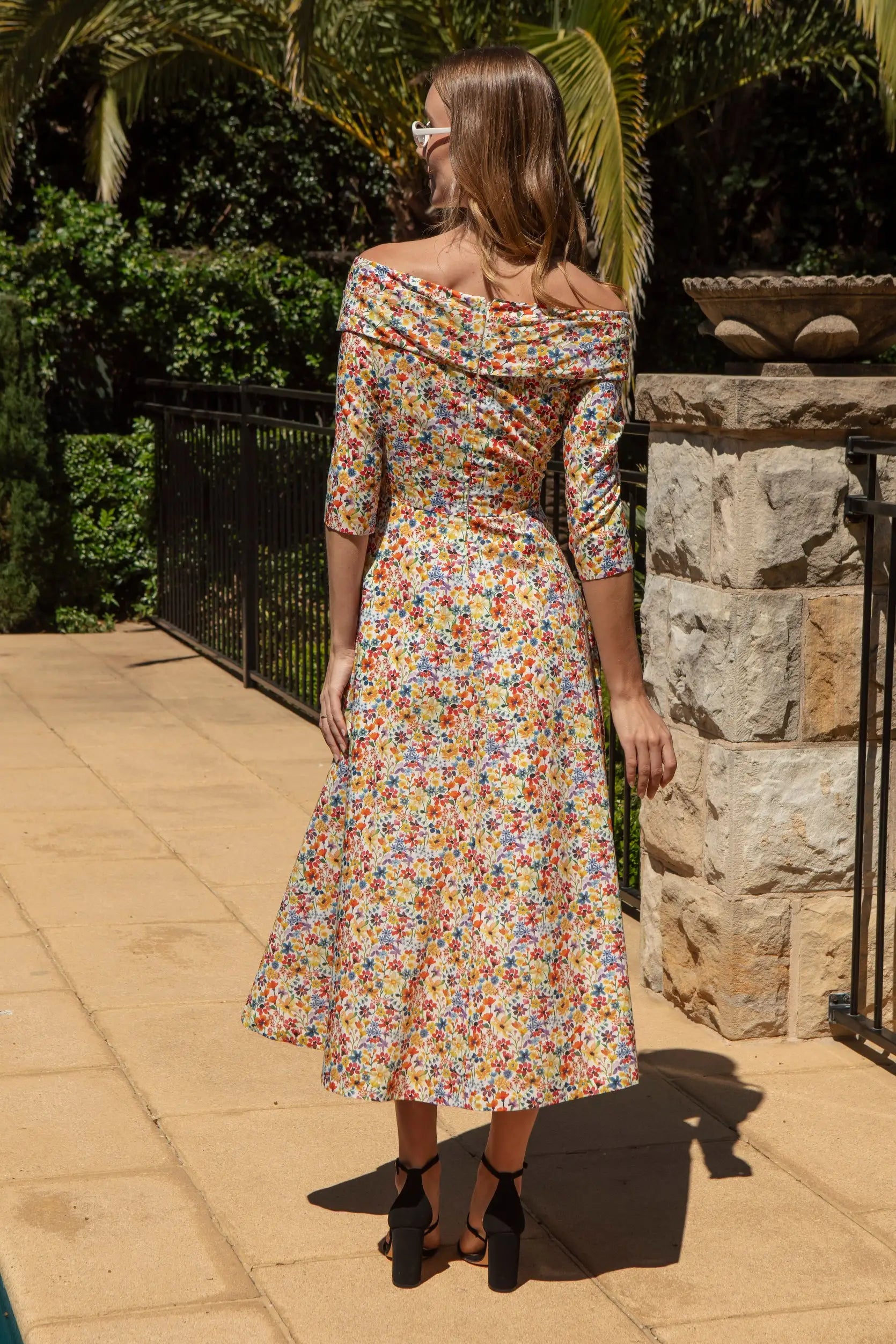 Bombshell Rebecca Dress Made with Liberty Tana Lawn™ Cotton in Dreams of Summer
