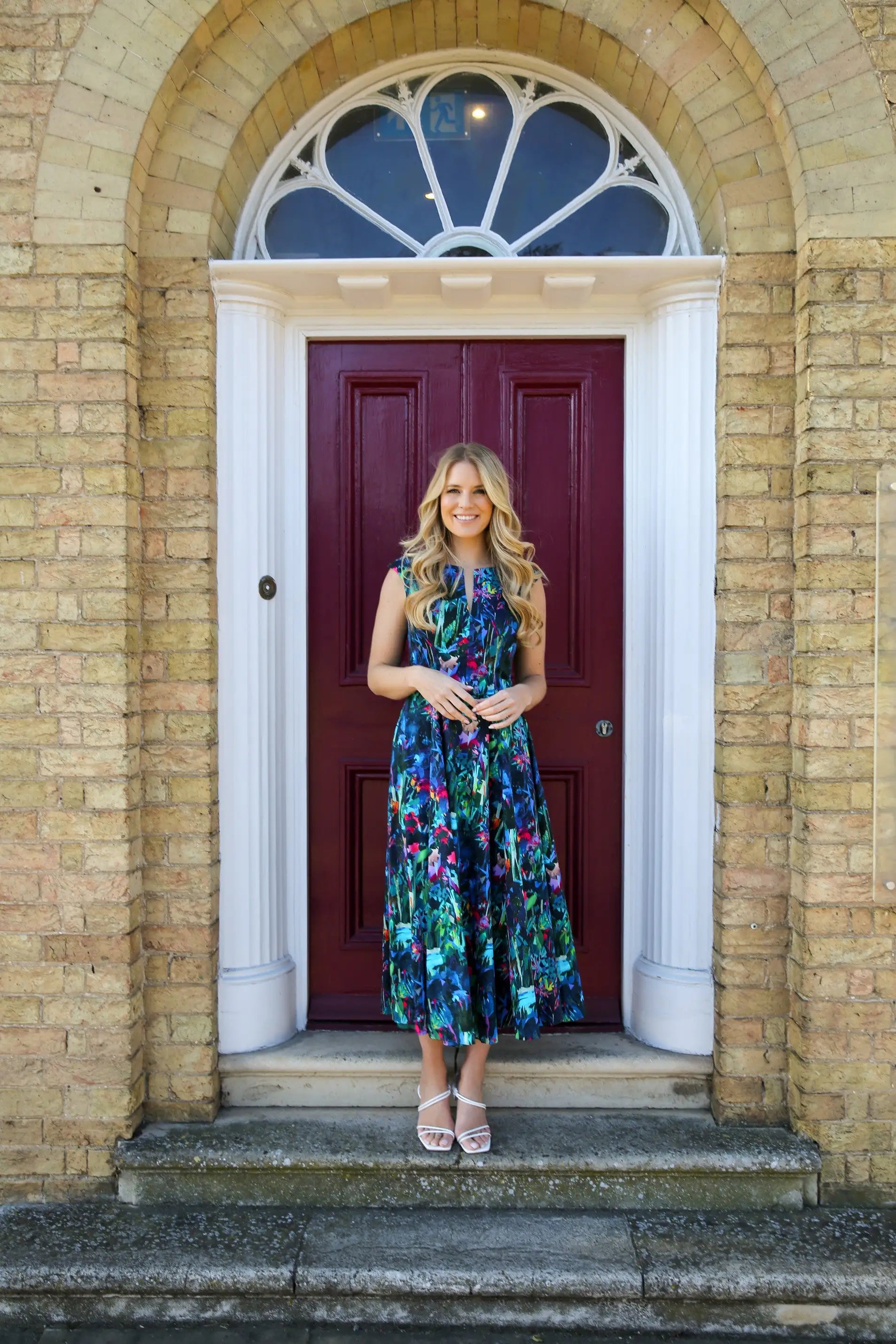 Bombshell Riviera Fun and Flirty Special Occasion Dress in Midnight Tropique Green