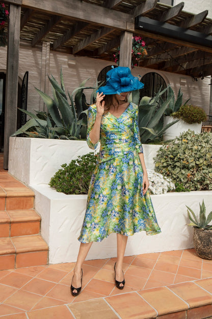 Pure Silk Poppy and Freddie Liberty Print Dress with Sleeves by Condici
