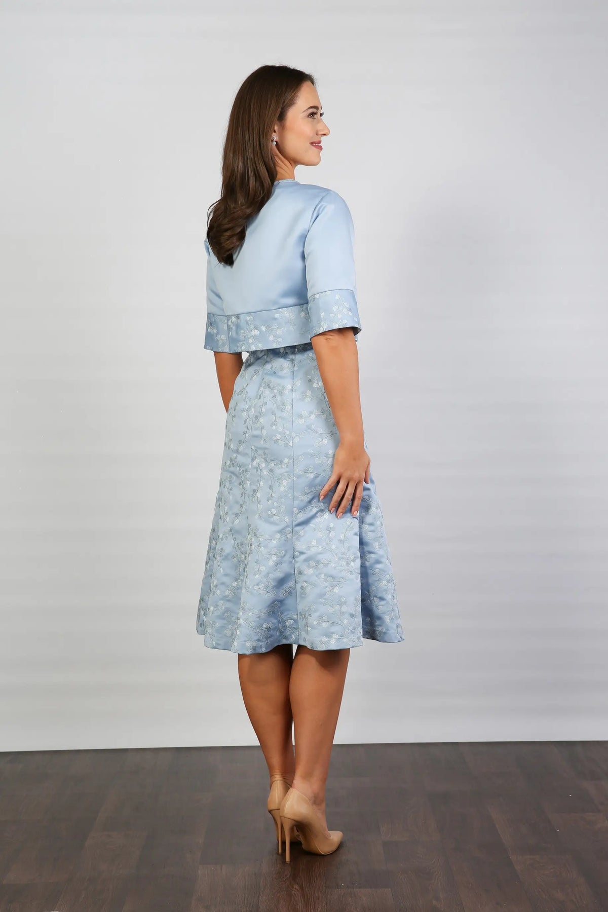 Chanel Special Occasion Dress and Jacket in Cashmere Blue