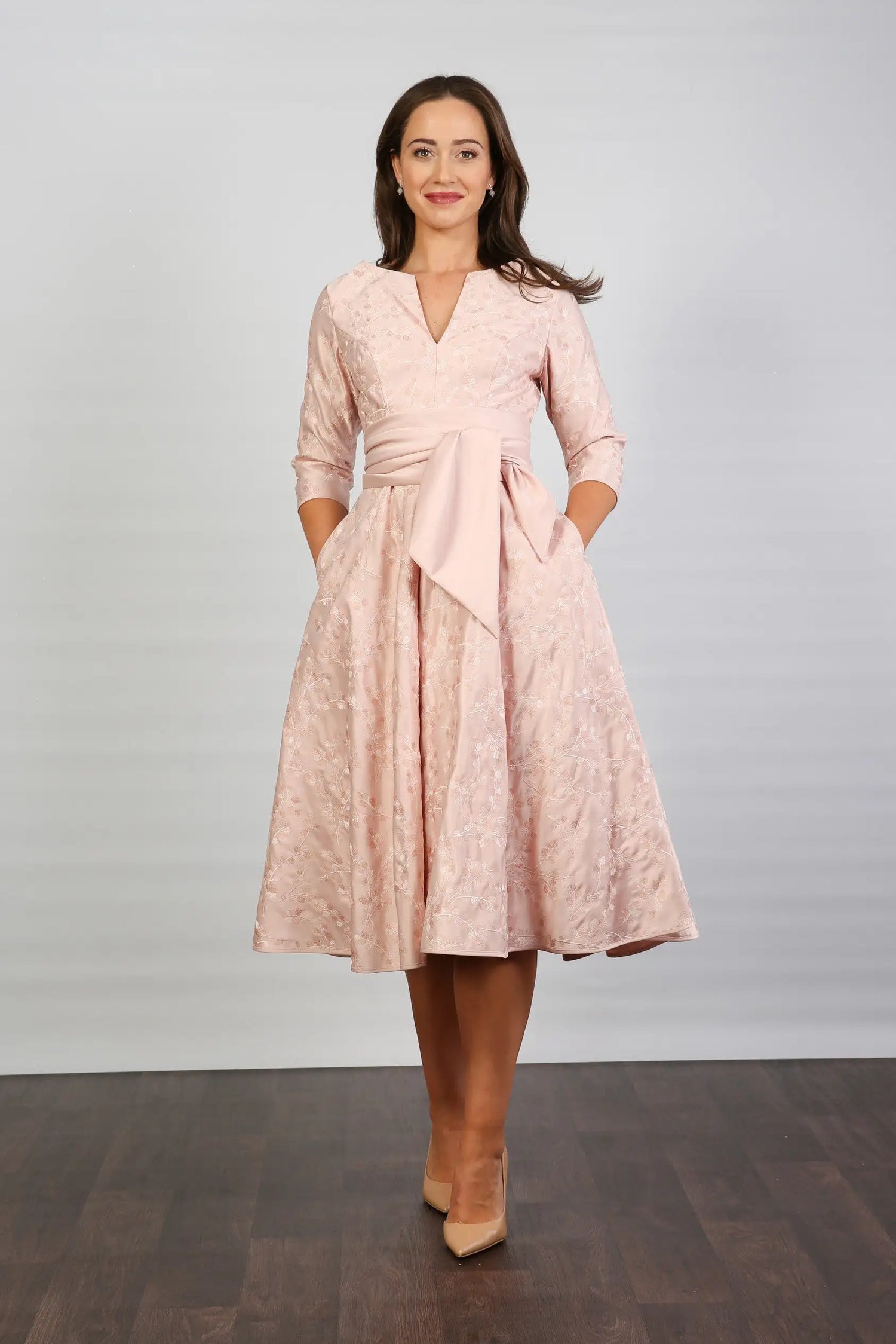 Christie Mother of the Bride Dress in Seashell Pink