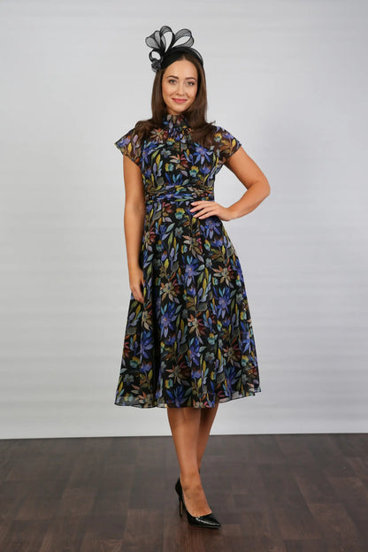 Feena Printed Chiffon Dress