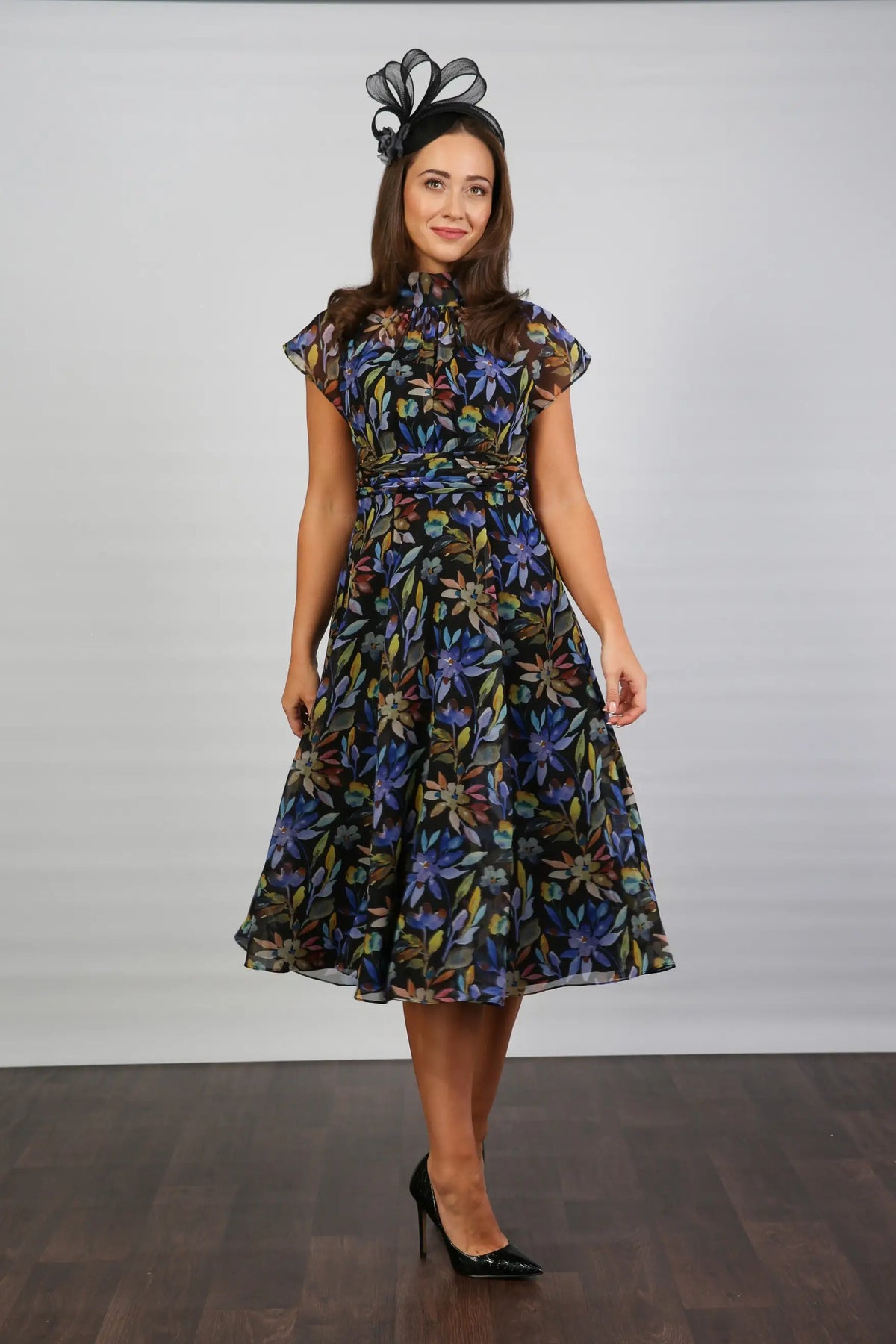 Feena Printed Chiffon Dress