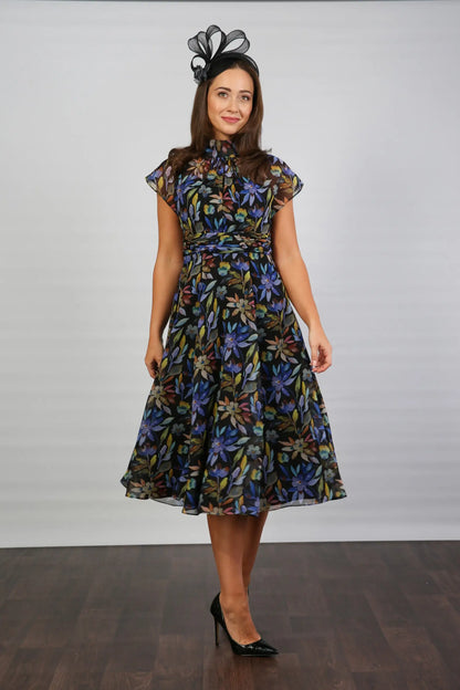 Feena Printed Chiffon Dress