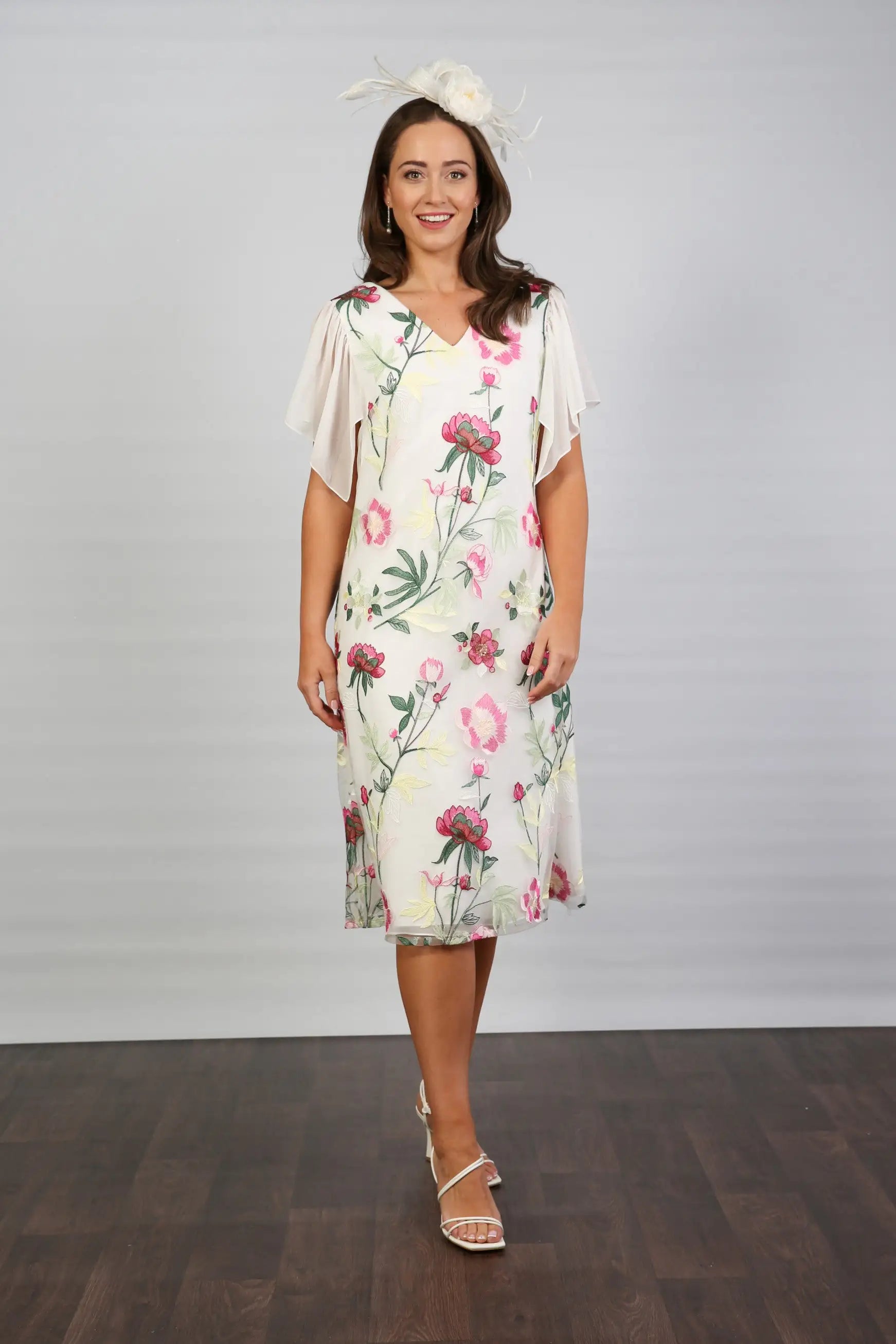 Fliss Embroidered Jersey Dress