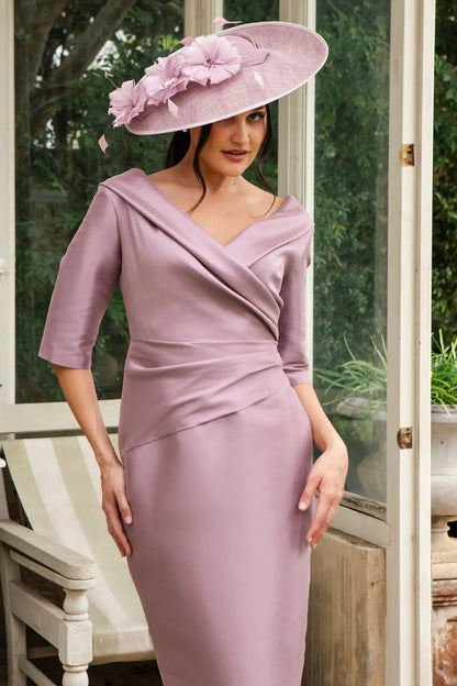 Picture Perfect Fascinator with Cascade of Coque Feathers in Orchid